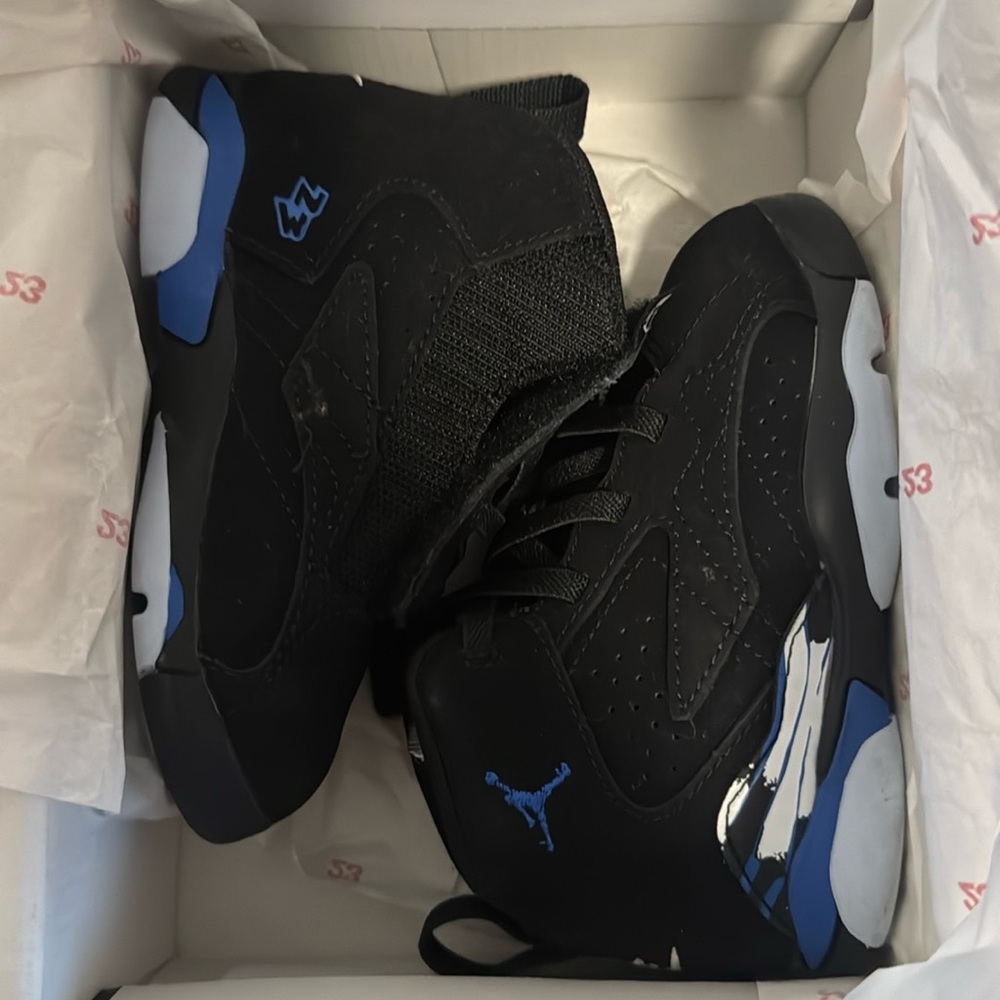 Jordan’s (Black/Royal-White) size 7c